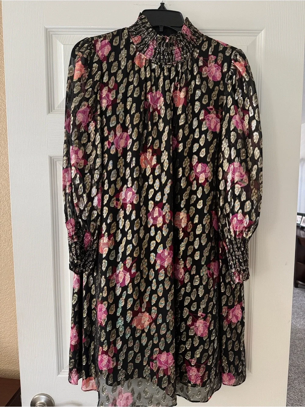 Kate Spade New York Rose Garden Smocked Shift Dress